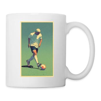 Football player #3 - Tasse - Weiß - Rechts