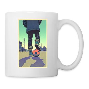 Football player #10 - Tasse - Weiß - Rechts