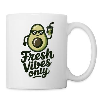 Avocado Sommer Shirt Geschenk für Avocado Fans - Tasse - Weiß - Rechts