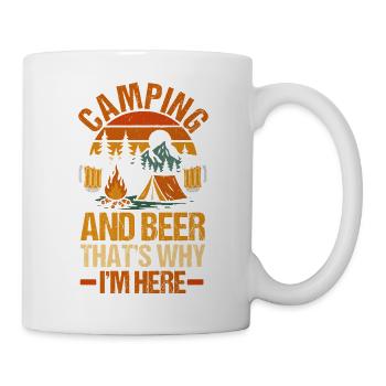 Camping Beer Camp Life Forest Camper - Tasse - Weiß - Rechts