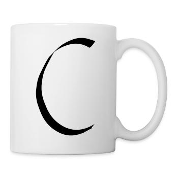 Buchstabe C - Tasse - Weiß - Rechts