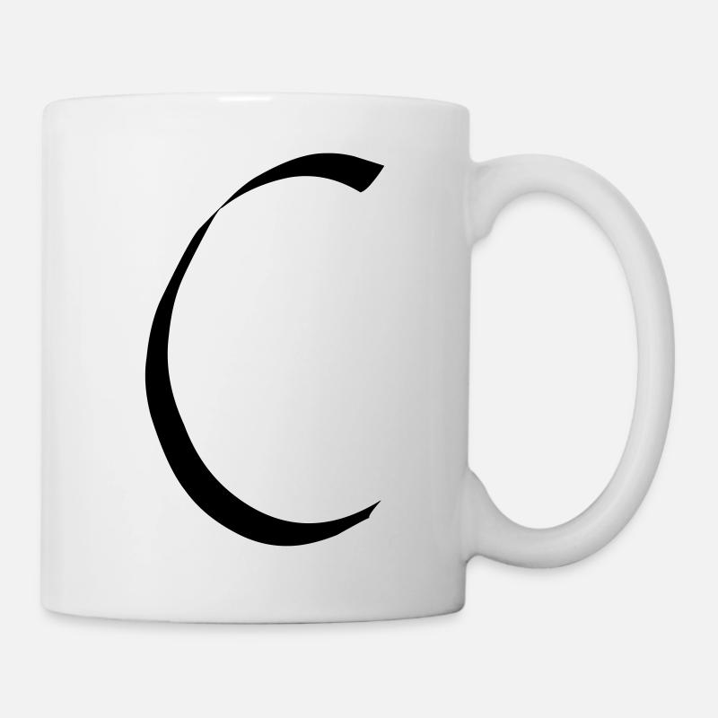 lettre C - Mug blanc - blanc