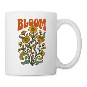 Vintage Sunflower Retro Bloom - Mug - white - Right