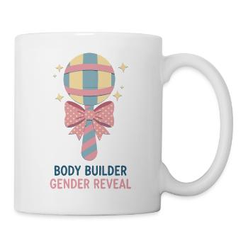 Gender Reveal Body Builder Baby Shower Team Girl - Mug - white - Right