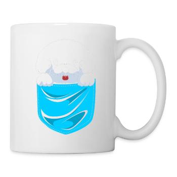 Bichon Frise Dog - Mug blanc - blanc - Droite