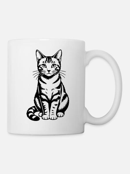cat - Mug - white
