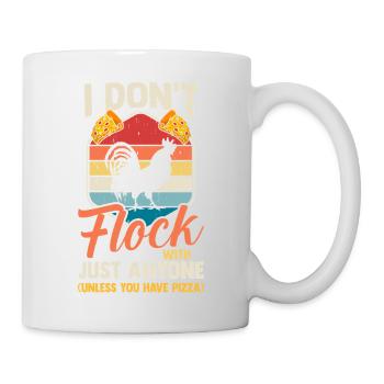 Farmer Rooster Flock Poulet Pizza - Mug blanc - blanc - Droite