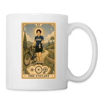 Cyclist | Road Bike & Tour Tarot - Mug - white - Right