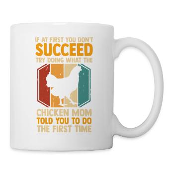 Farmer Rooster Flock Poultry Chicken Mom Mother - Mug - white - Right