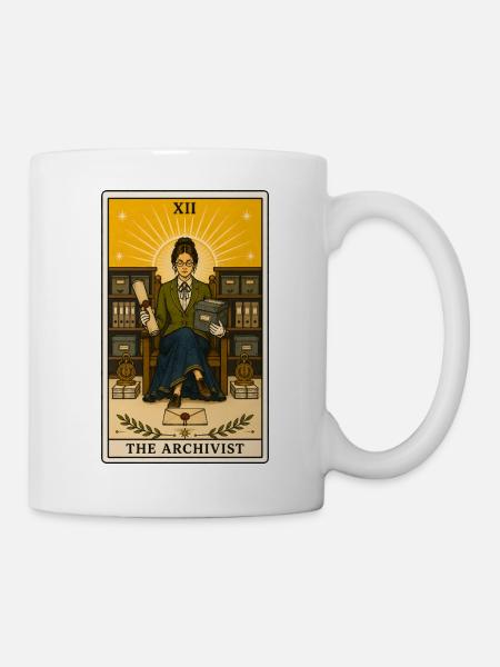 Archivar | Archiv Beruf Tarot - Tasse - Weiß