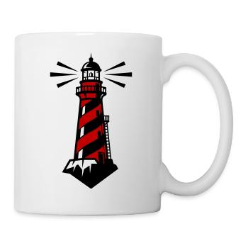 Icône de la Côte du Phare - Mug blanc - blanc - Droite