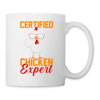 Élevage de coqs, volaille, poulet - Mug blanc - blanc - Droite