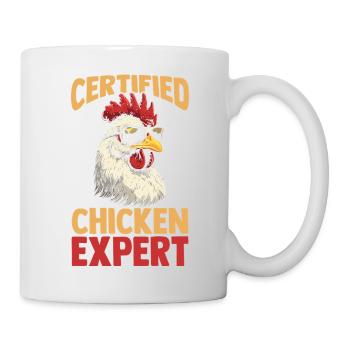 Élevage de coqs, volaille, poulet - Mug blanc - blanc - Droite