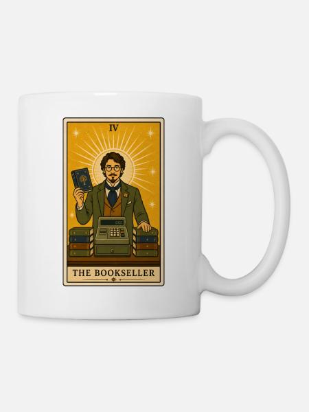 Buchhändler | Bücher Beruf Tarot - Tasse - Weiß