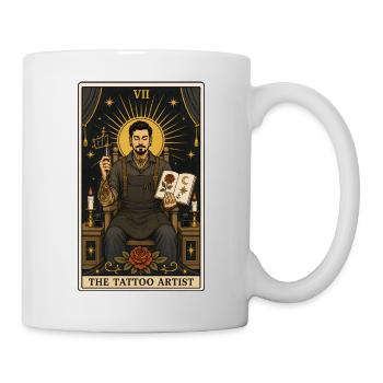 Tatoueur | Tarot Métier de tatoueur - Mug blanc - blanc - Droite