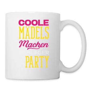 Coole Mädels Machen Schlager Party Outfit - Tasse - Weiß - Rechts