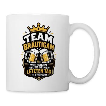 Bräutigam Letzter Tag JGA - Tasse - Weiß - Rechts