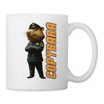 Copybara - Funny Capybara Policeman Design - Mug - white - Right