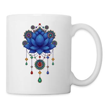 Méditation de spiritualité Fleur de lotus Symbole zen - Mug blanc - blanc - Droite