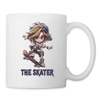 Der Skater Streetstyle Illustration - Tasse - Weiß - Rechts