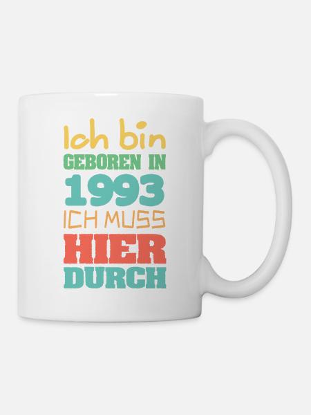 Jahrgang 1993 - Tasse - Weiß