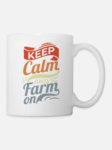 Lustiger Landwirt Spruch - Tasse - Weiß