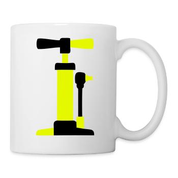 Bicycle Air Pump Graphic - Mug - white - Right