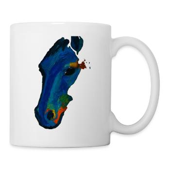 Peintures à l’huile Cheval - Mug blanc - blanc - Droite