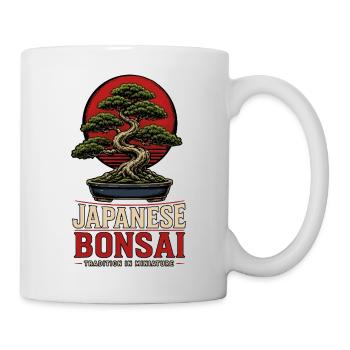 Japanese Bonsai Tree Plant Miniature Bonsai - Mug - white - Right