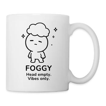 Foggy – Head Empty | Cozy Brain Fog Mood - Tasse - Weiß - Rechts