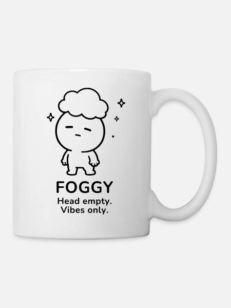 Brouillard – Tête vide | Ambiance douillette de brouillard cérébral - Mug blanc - blanc