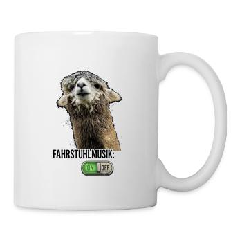 Alpaka mit Schalterhumor - Tasse - Weiß - Rechts