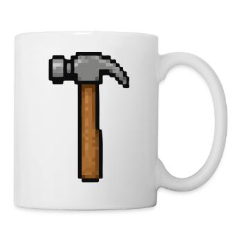 Pixelhammer Retro Werkzeug - Tasse - Weiß - Rechts