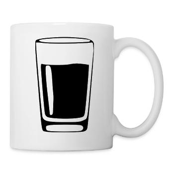 Glass Drinks Gastronomy Gift - Mug - white - Right