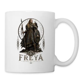 Freya Shieldmaiden: Victory or Valhalla - Mug - white - Right