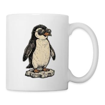 Cooler Pinguin - Tasse - Weiß - Rechts
