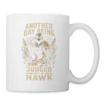 Falconry Falconer Judged By A Hawk - Mug - white - Right