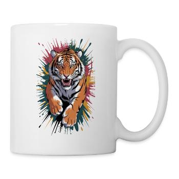 Art majestueux de la faune tigre - Mug blanc - blanc - Droite