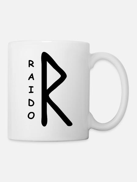 Raido Rune Runen - Tasse - Weiß