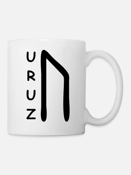 Uruz Rune Runen - Tasse - Weiß