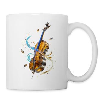 Violon en Spirales lumineuses - Mug blanc - blanc - Droite