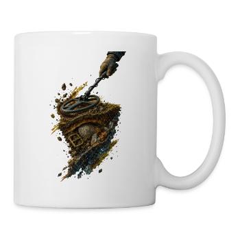 Detektor-Schatz: Irdische Relikte - Tasse - Weiß - Rechts