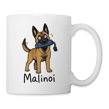 Malinoi Malinois Welpe - Tasse - Weiß - Rechts