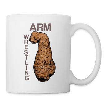 Arm Wrestling Vintage Kraftarm - Mug - white - Right