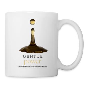 Gentle Power Minimalist Quote Design - Mug - white - Right