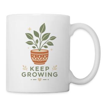 Keep Growing – Plant Self-Love Growth - Mug - white - Right