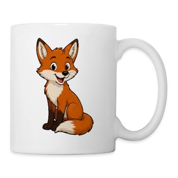 Cuddly Fox Cartoon - Mug - white - Right