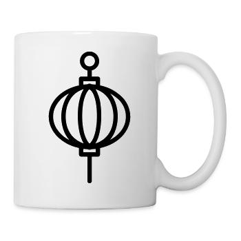 lanterne chinoise - Mug blanc - blanc - Droite