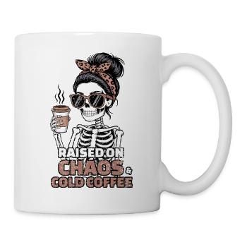 Chaos and Coffee: Skeleton Style - Mug - white - Right