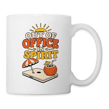 Out of Office in Spirit – Vacation Mode - Mug - white - Right